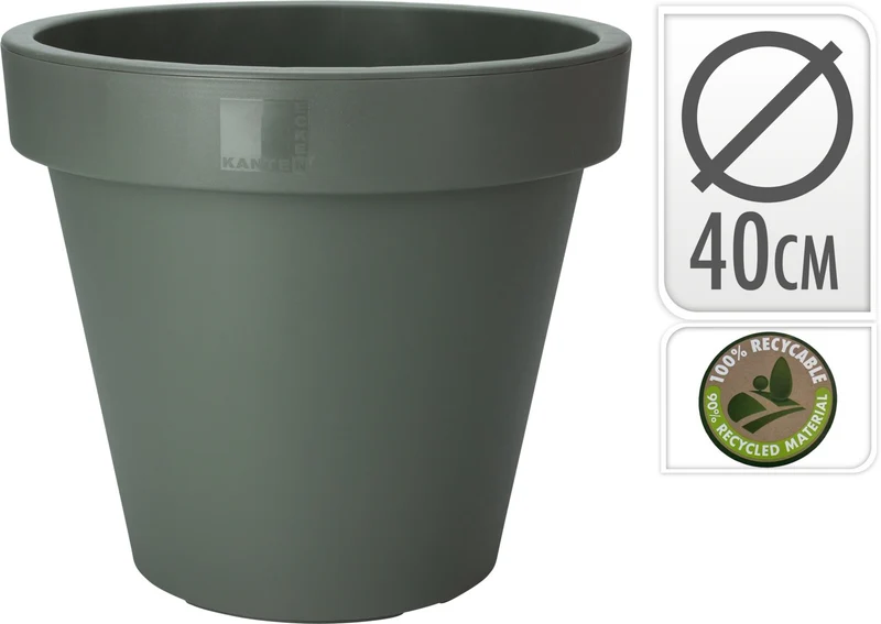 BLUMENTOPF EK RUND DURCHMESSER 40CM GRÜN