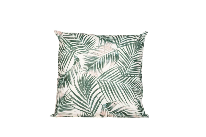 OUTDOOR-KISSEN VÖGEL UND BLUMEN SCHWARZ 45X45CM