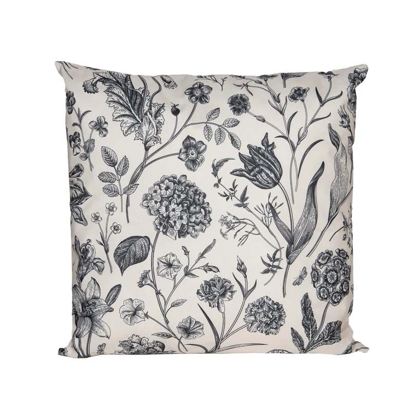 Gartenkissen Vintage Blumen 60x60cm