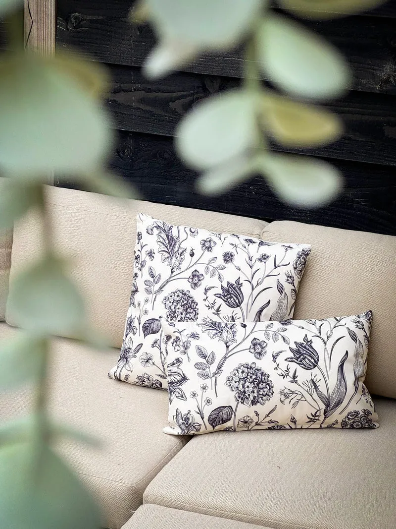 Gartenkissen Vintage Blumen 60x60cm