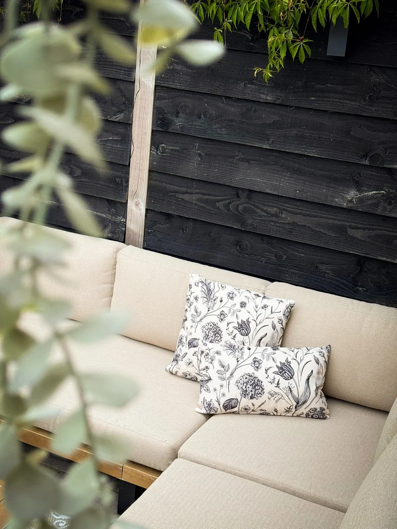 Gartenkissen Vintage Blumen 60x60cm