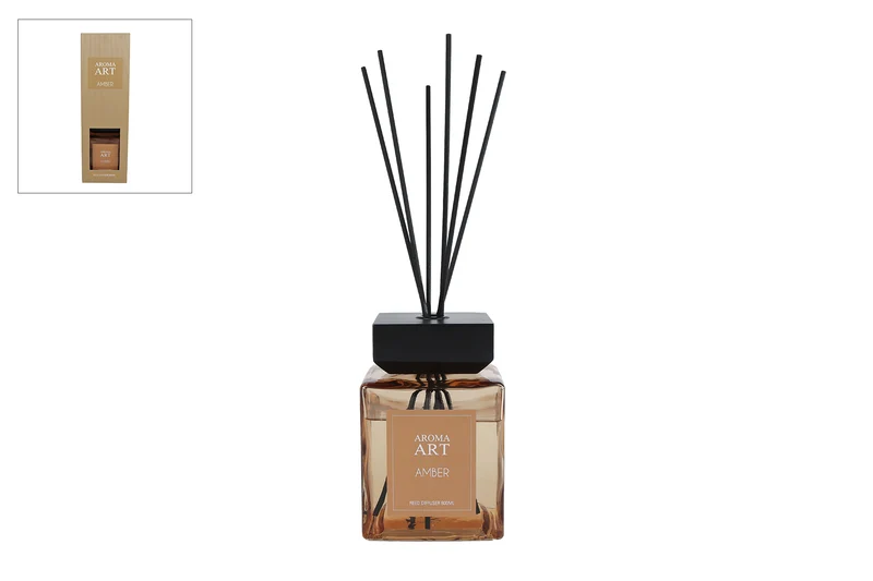 Diffuser-Set "Aroma Art" Amber 800ml Amberglas 23x23x39cm