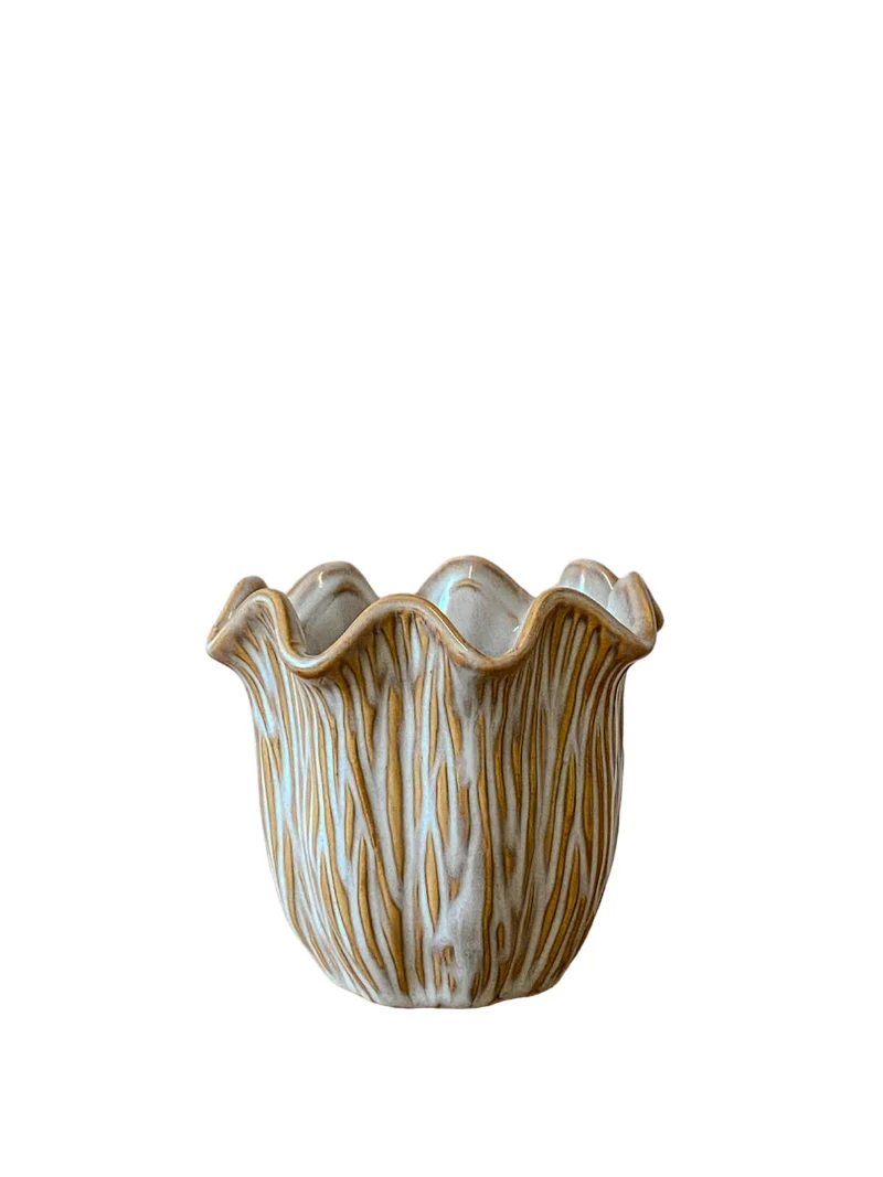 Topf "Loire" Keramik D12 H10,5cm Off-White