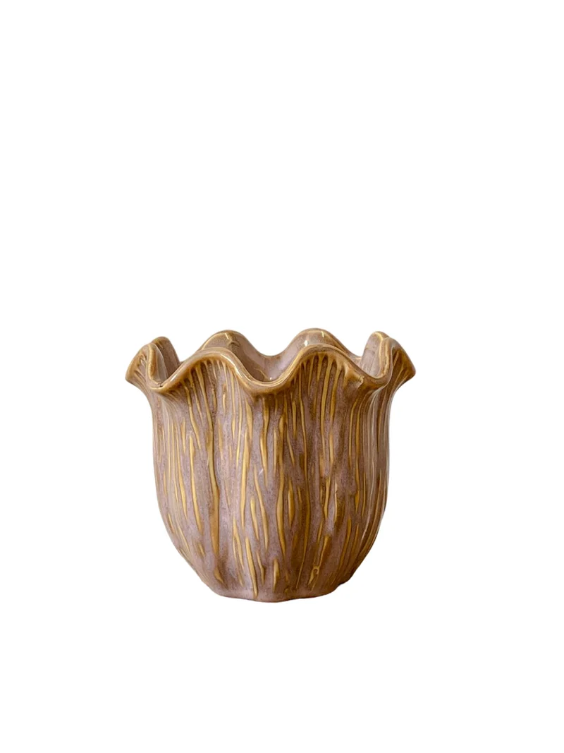 Topf „Loire“ Keramik D14 H12cm Altrosa