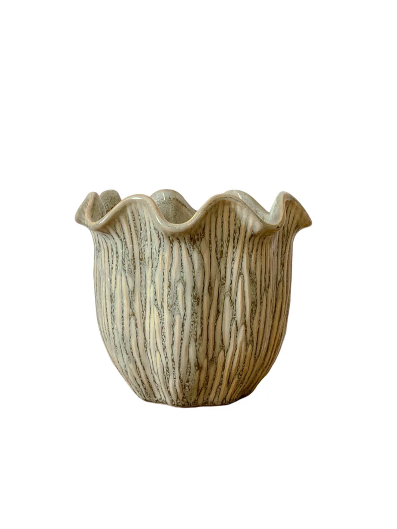Topf ''Loire'' Keramik D16,5 H14cm Bean Green
