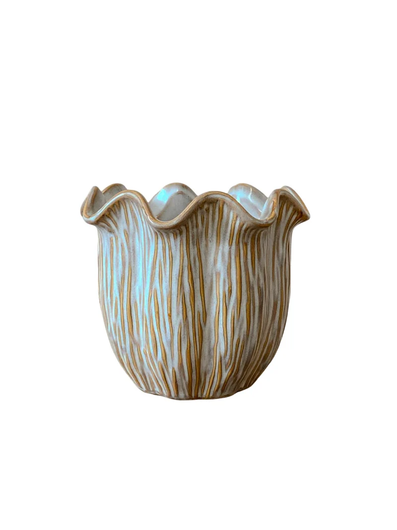 Topf „Loire“ Keramik D16,5 H14cm Off-White