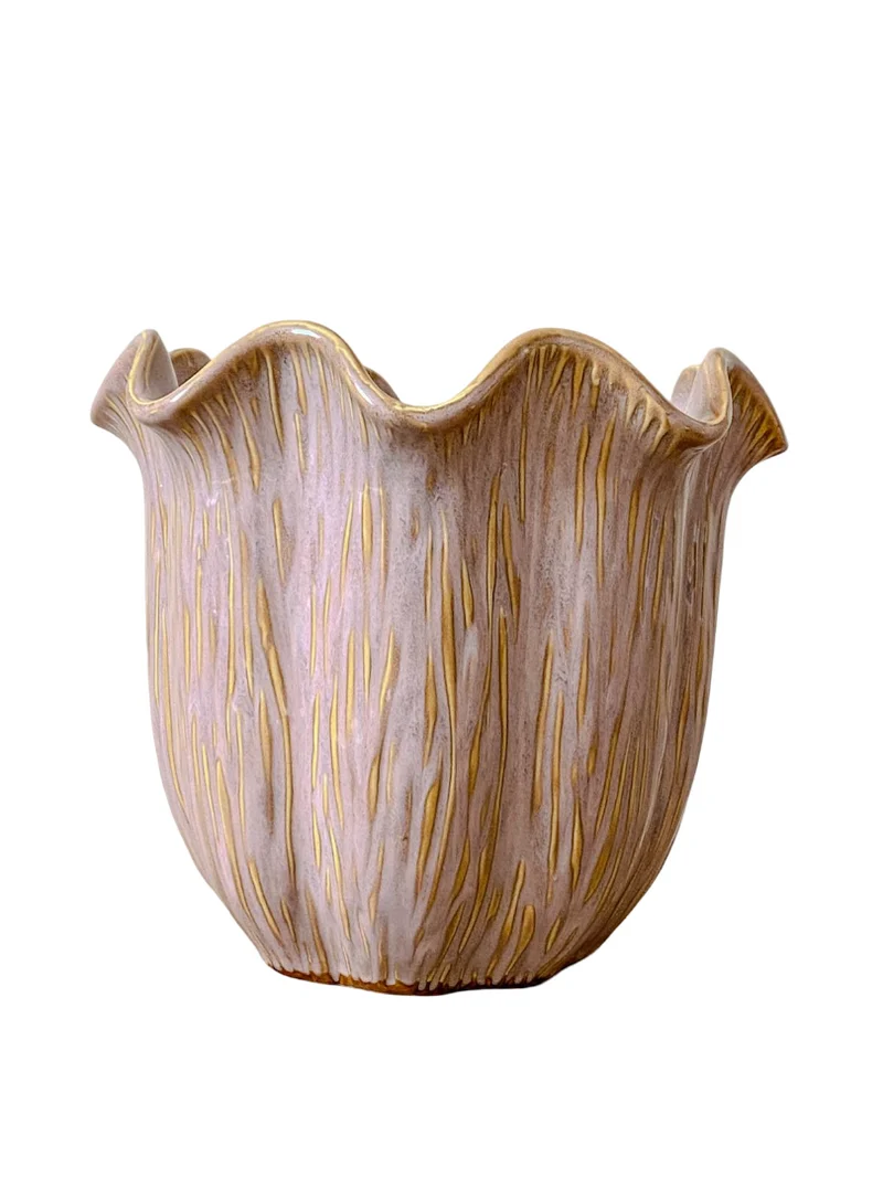 Topf „Loire“ Keramik Ø24 H21cm Altrosa