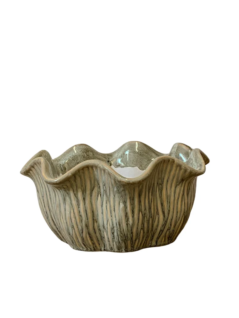 Schale „Loire“ Keramik D22,5 H10cm Bean Green