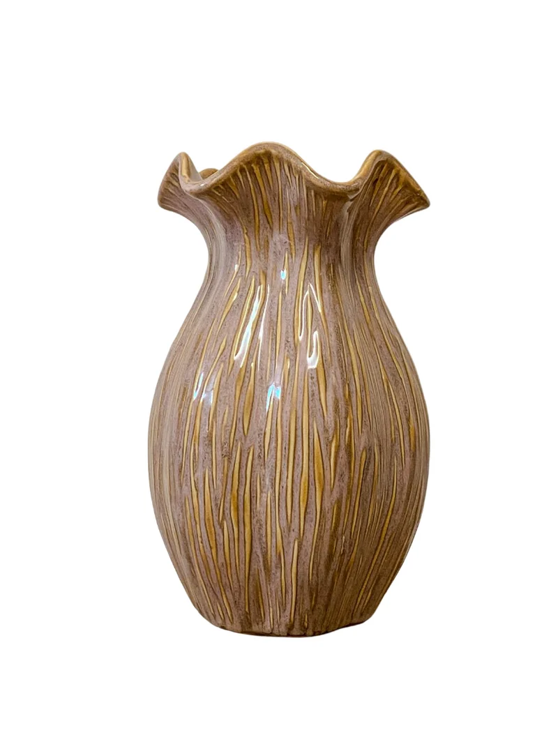 Vase „Loire“ Keramik D15,5 H25cm Altrosa