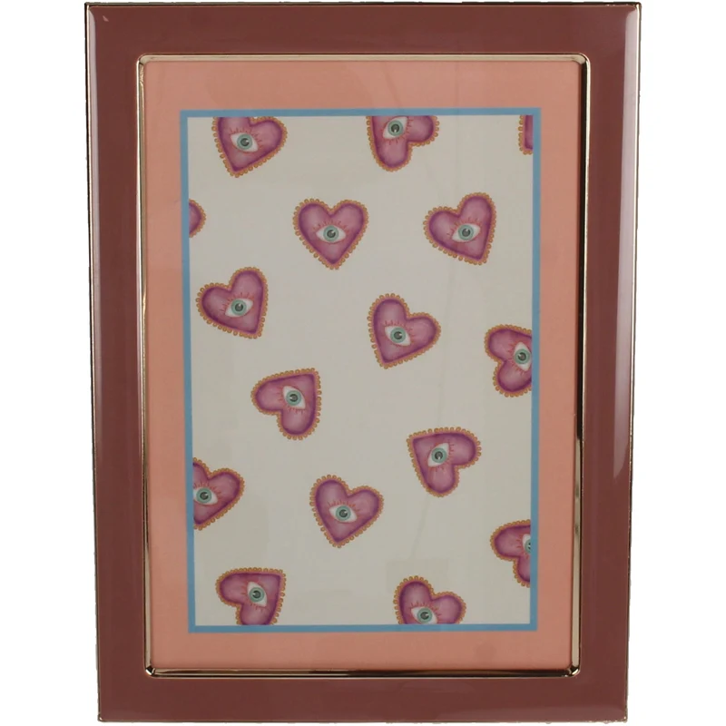 Bilderrahmen Eisen Rosa 13x18cm