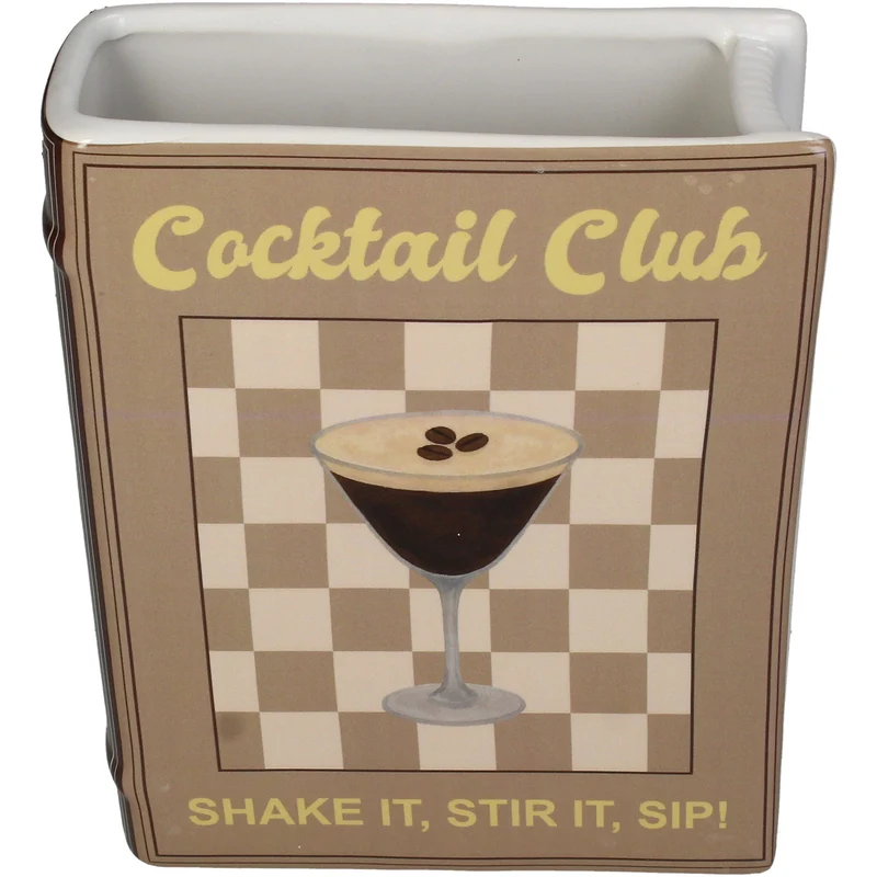 Vase Buch Espresso Martini Dolomitbraun 16x6,3x20cm