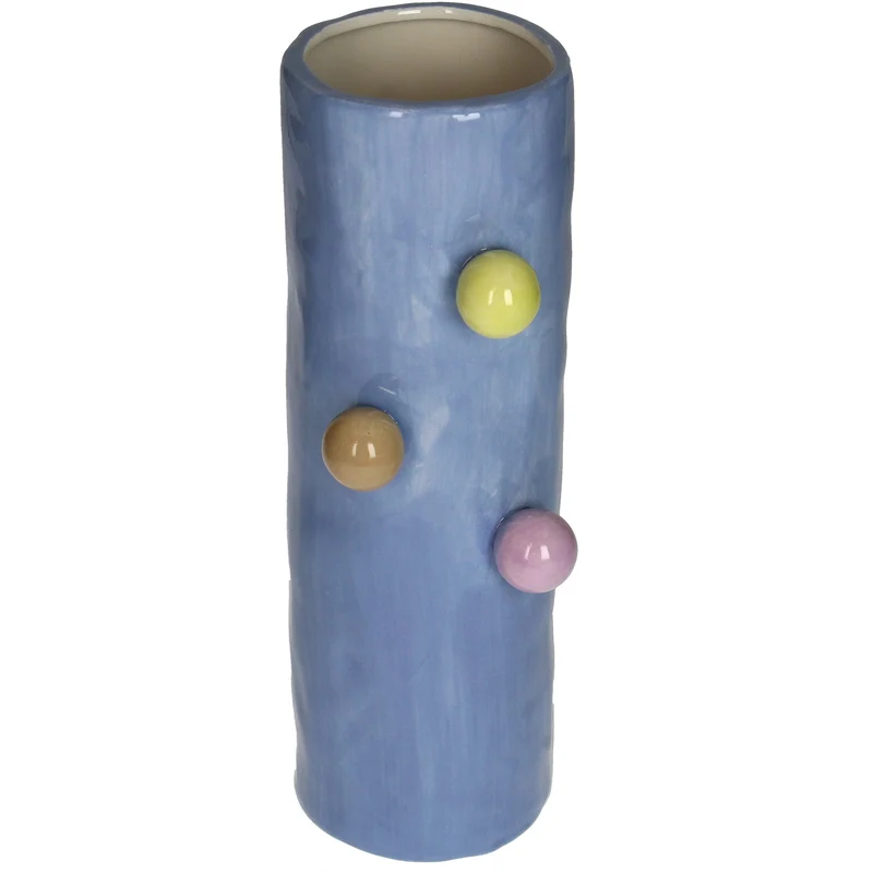 Vase Steingut Multi 10x8,1x25cm
