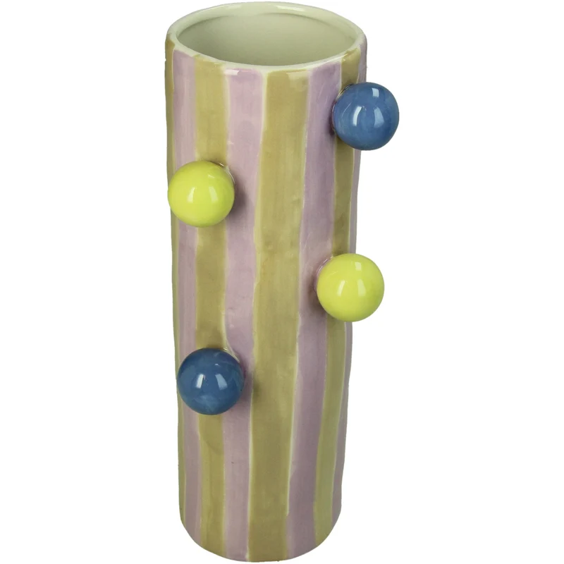 Vase Steinzeug Multi 10x8x25cm