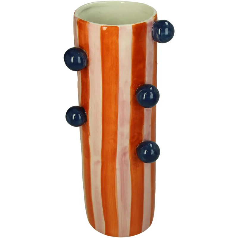 Vase Steingut Multi 11.5x9.5x30.5cm