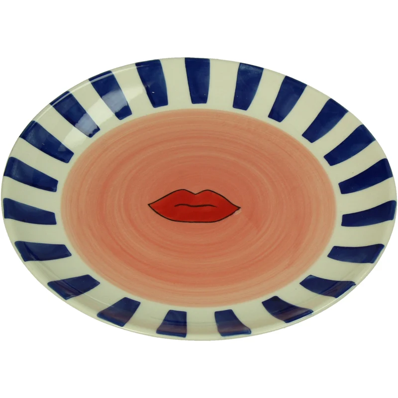 Teller Kiss Steingut Multi 21x21x2.3cm