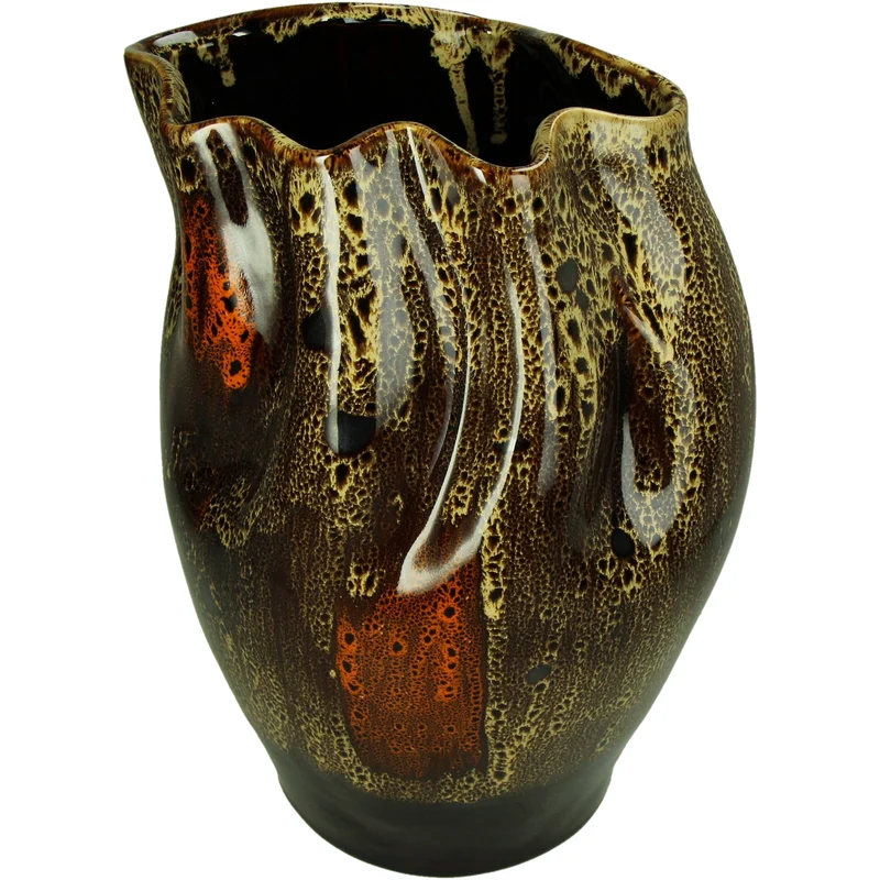 Vase Steingut Braun 22.5x20.5x30cm