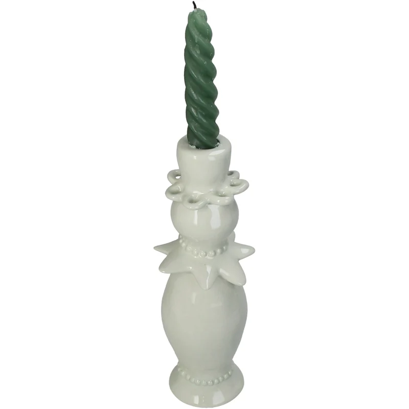 Kerzenhalter Steingut Mint 8.6x8.6x24.1cm