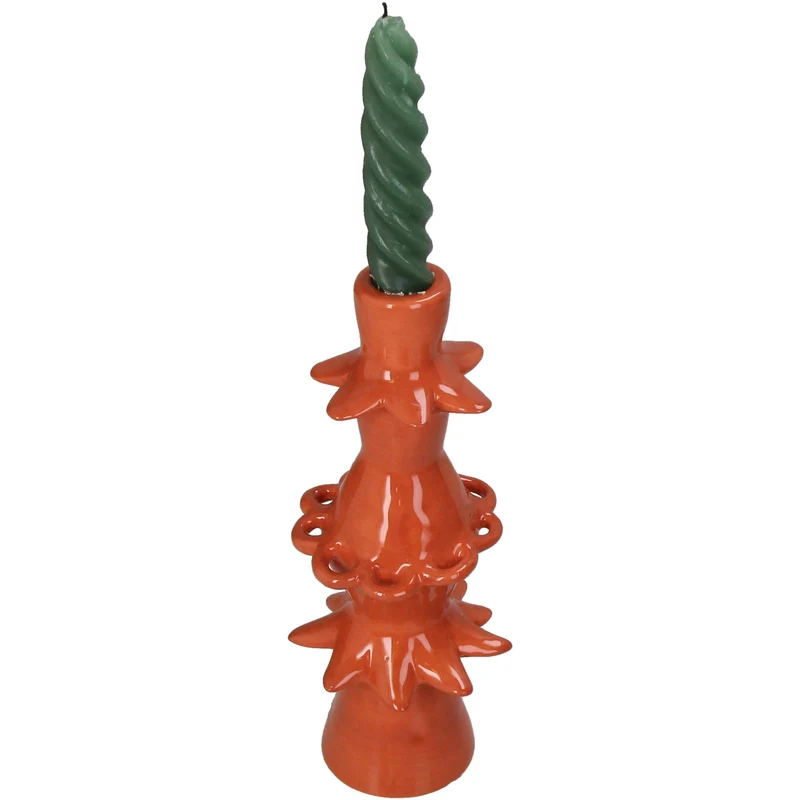 Kerzenständer Steingut Terra 9x9x23.5cm