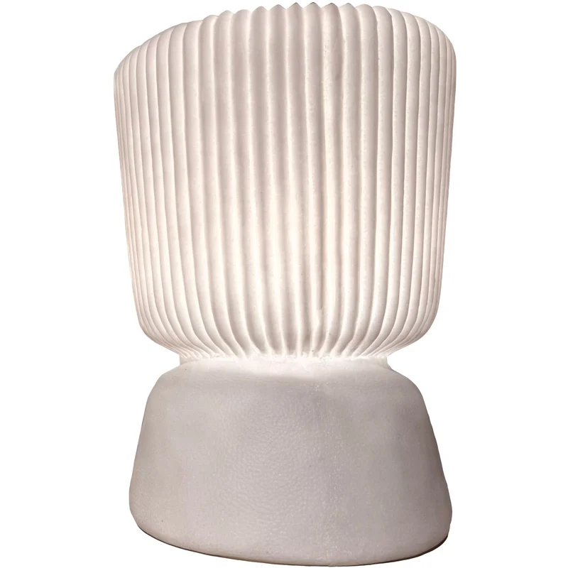Tischleuchte Sandstein Elfenbein 22,2x22,2x30,8cm