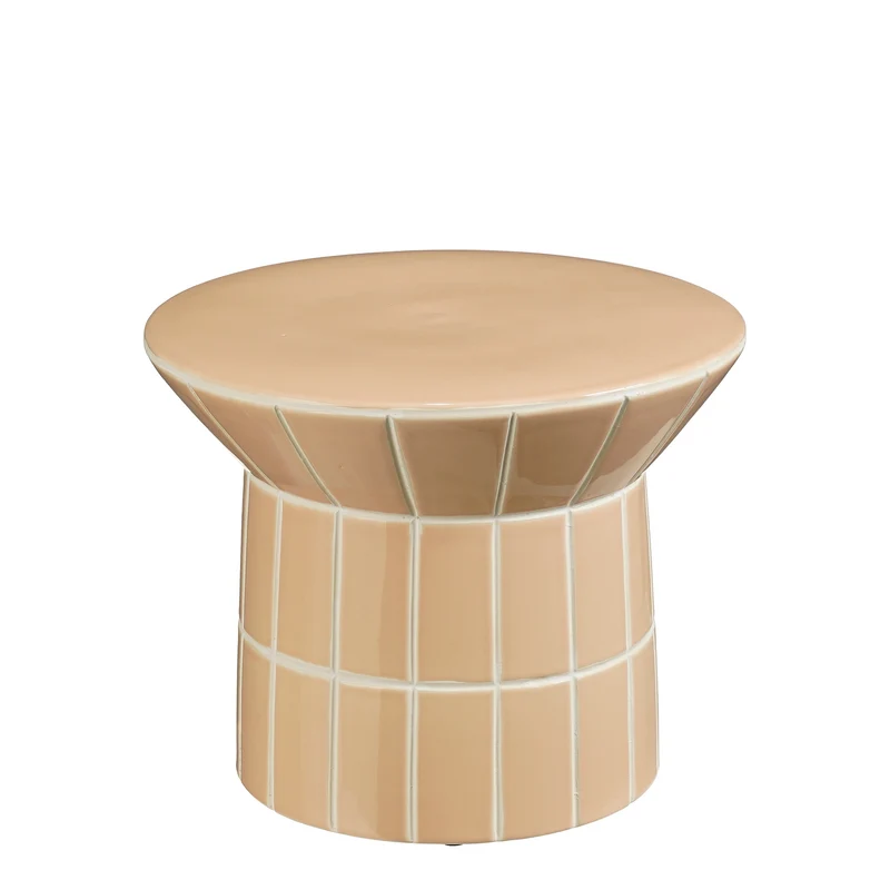 Menton Beistelltisch creme - H30xT37,5cm