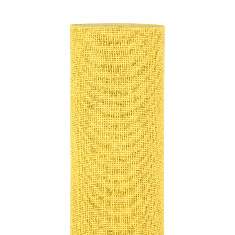 ROLLE BAUMWOLLE SCHACH 72CM 9MTR GELB