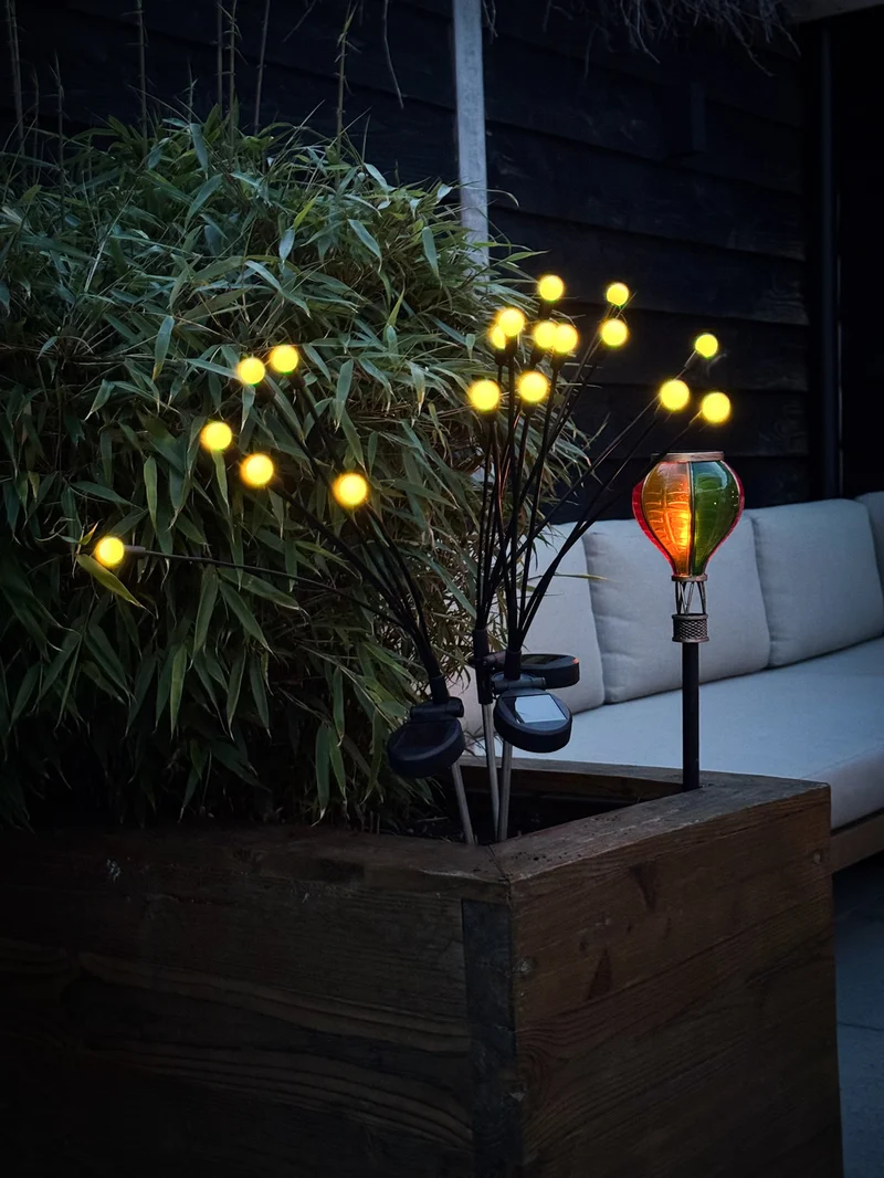 SOLARSTECKER 6 GLÜHWÜRMCHEN 7X69CM 6 LED WARM WEISS