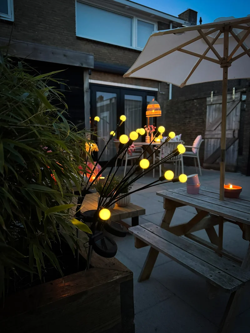 SOLARSTECKER 6 GLÜHWÜRMCHEN 7X69CM 6 LED WARM WEISS