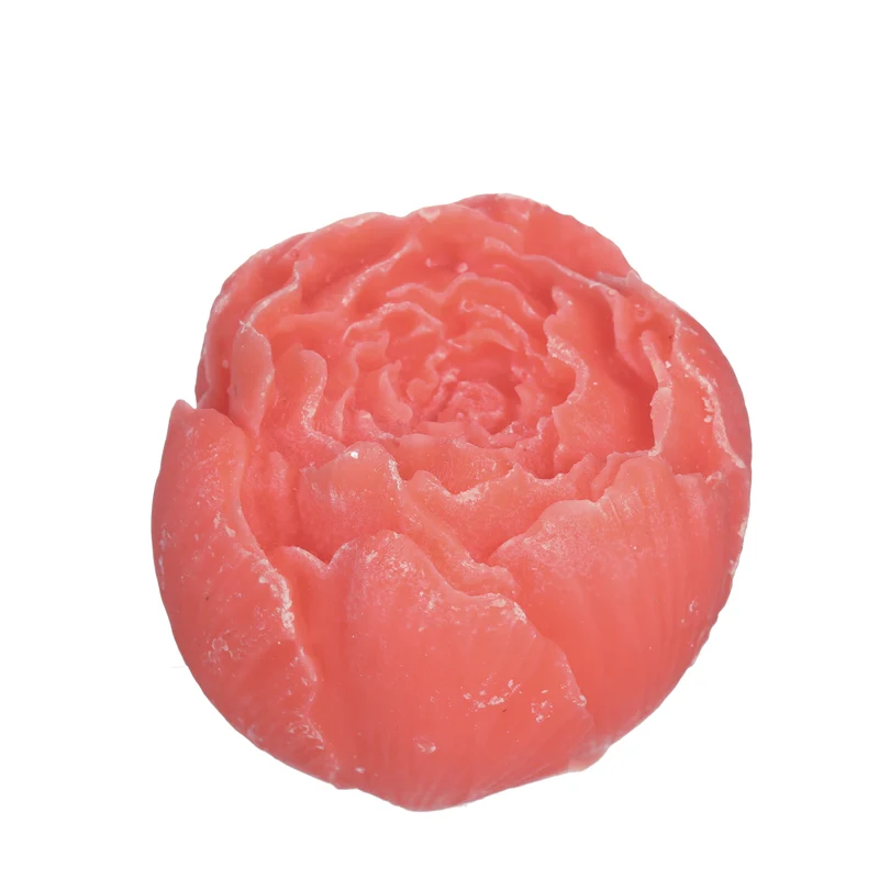 Pfingstrose Amberblock Deluxe Ø6,5 H.5,5 cm Mango Peach
