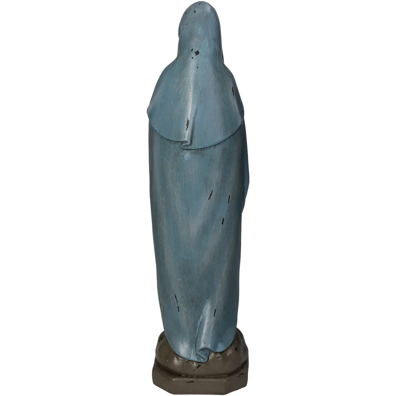Frauenstatue Polyresin Blau 11x9x36cm