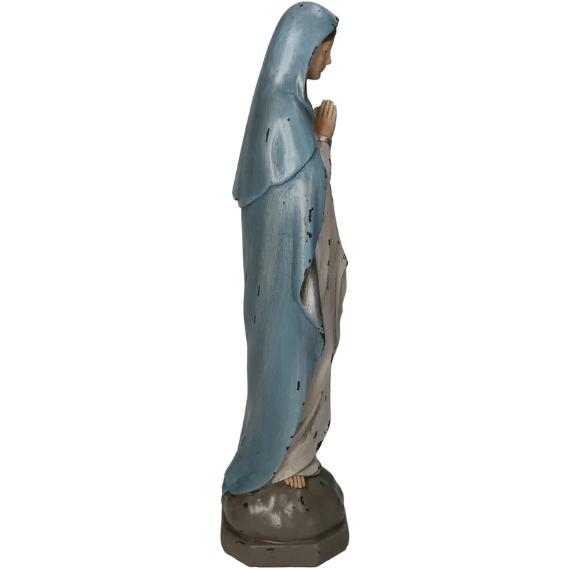 Frauenstatue Polyresin Blau 11x9x36cm