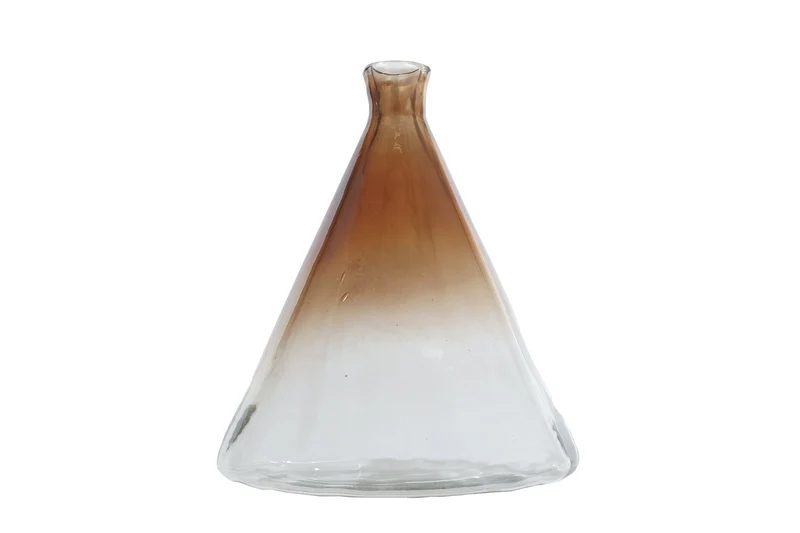 Vase "Antje" L Braunglas 25x25x27cm