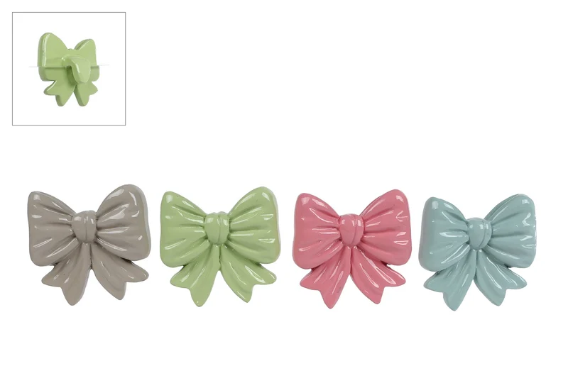 Blumentopfhänger „Bow“ 4-fach sortiert Polystein 5,5x5,5x2,5cm