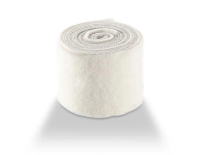 Wollfilz unifarben 7,5 cm Weiß 5MTR