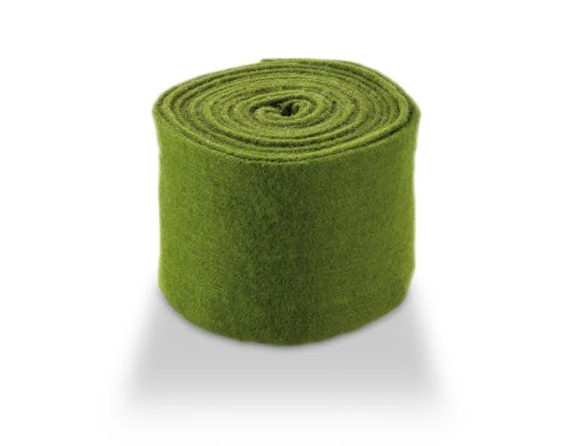 Wollfilz unifarben 15 cm Moosgrün 5MTR