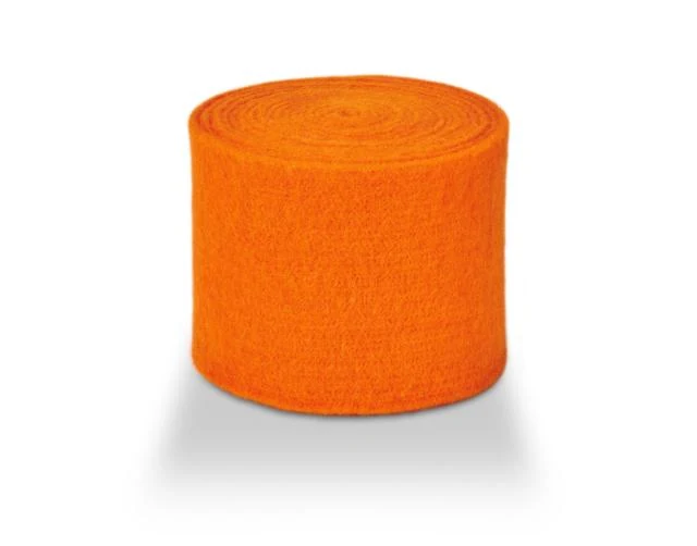 Wollfilz unifarben 15 cm Leuchtorange 5MTR