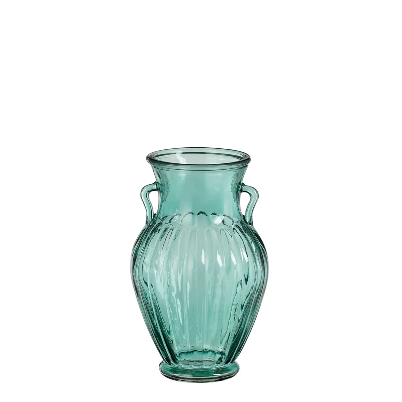 Zeus Vase Glas Grün - H20xT12cm