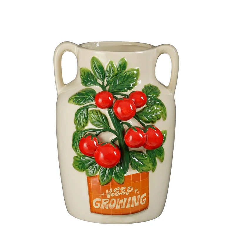 Vase Tomatenrot - L21xB18,5xH26cm