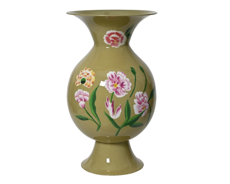 Vase Eisen grün 26cm x 45cm