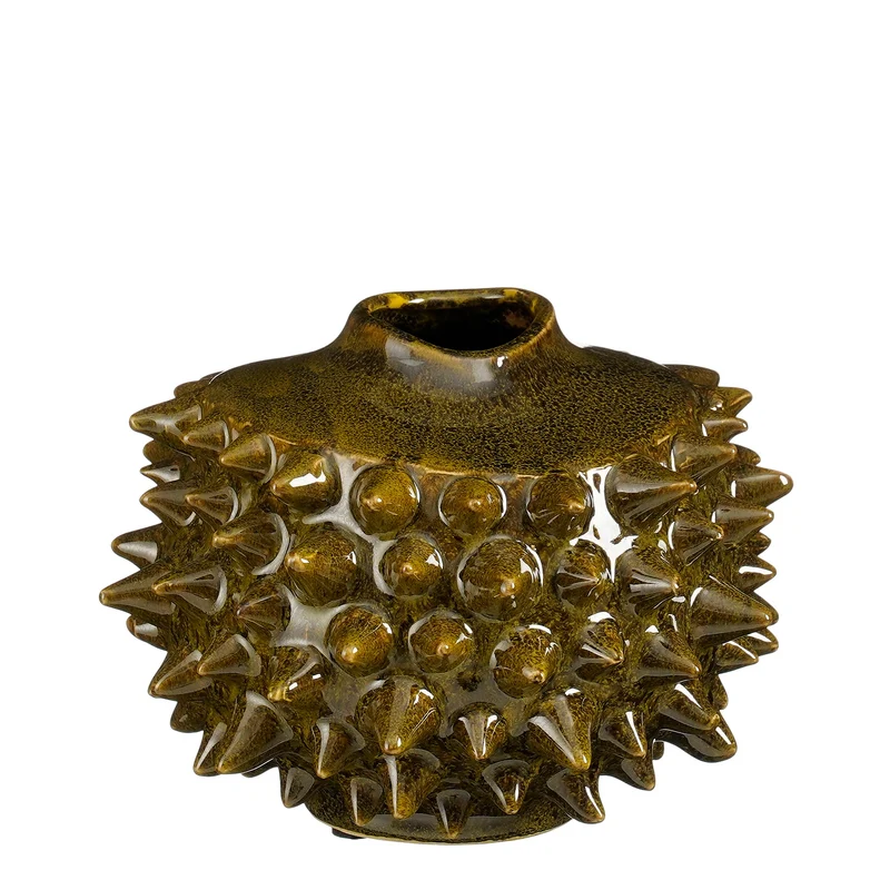 Stachelvase Grün – H16xT20,5cm