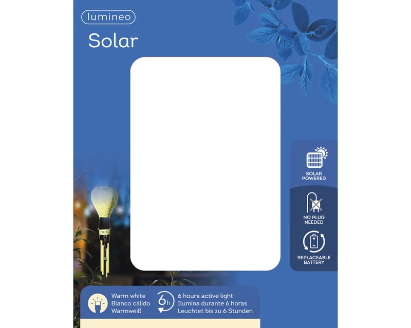 Solarballon Metall gelb steady 2-fach sortiert 13cm x 56cm
