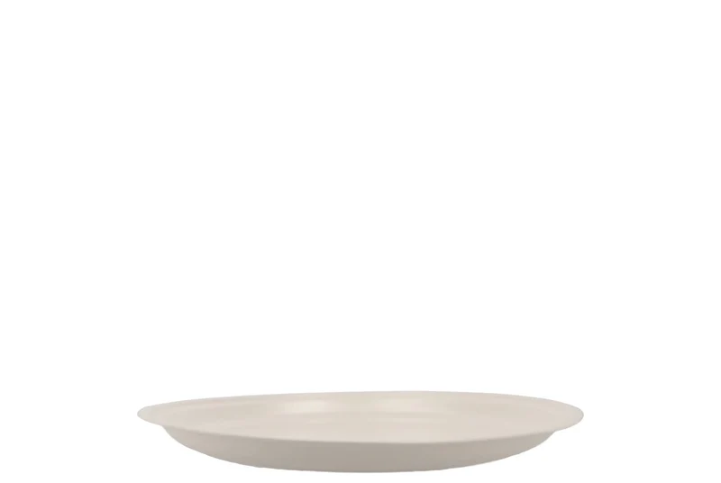 SCHALE ZINC BASIC GREY PLATE D26 H2 CM