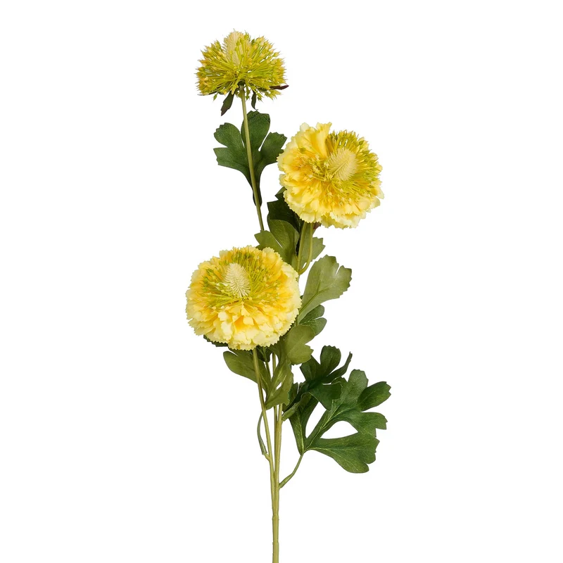 Pompon gelb Real Touch - l77cm