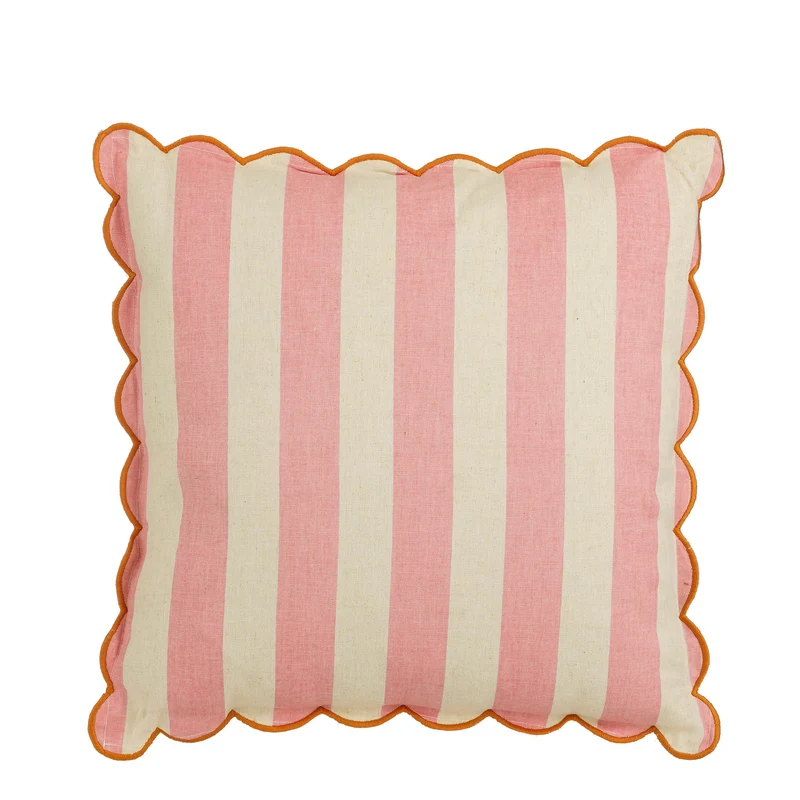 Kissen Streifen Rosa – L45xB45xH10cm