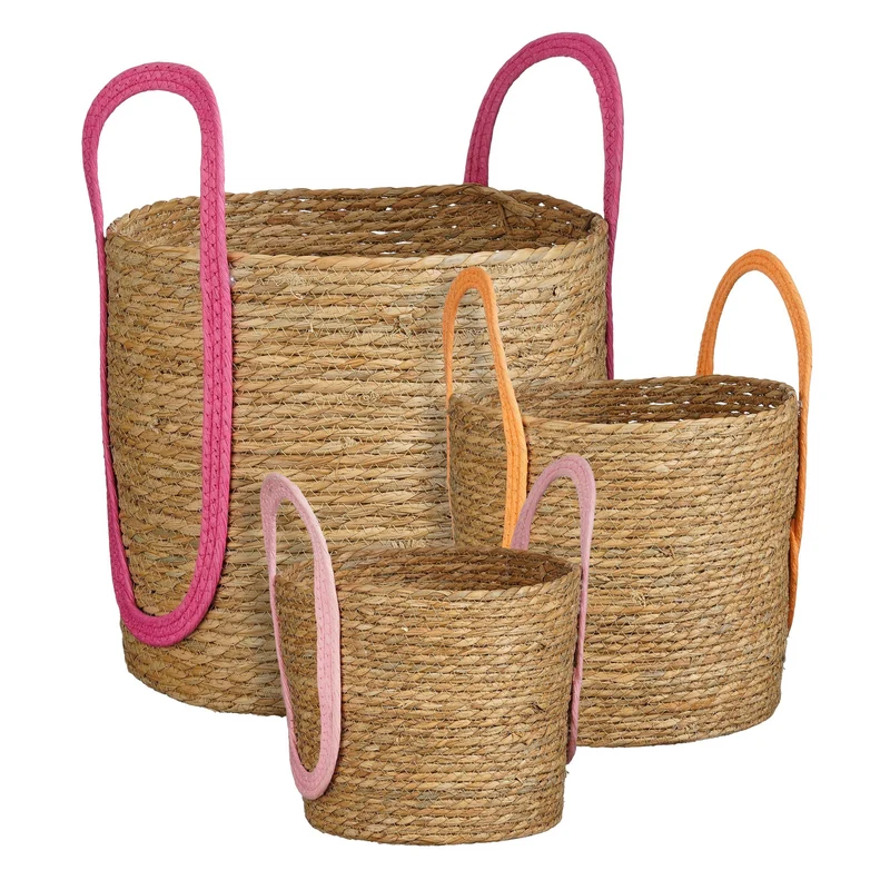 Dallas Korb rosa 3er-Set – H34xT36cm