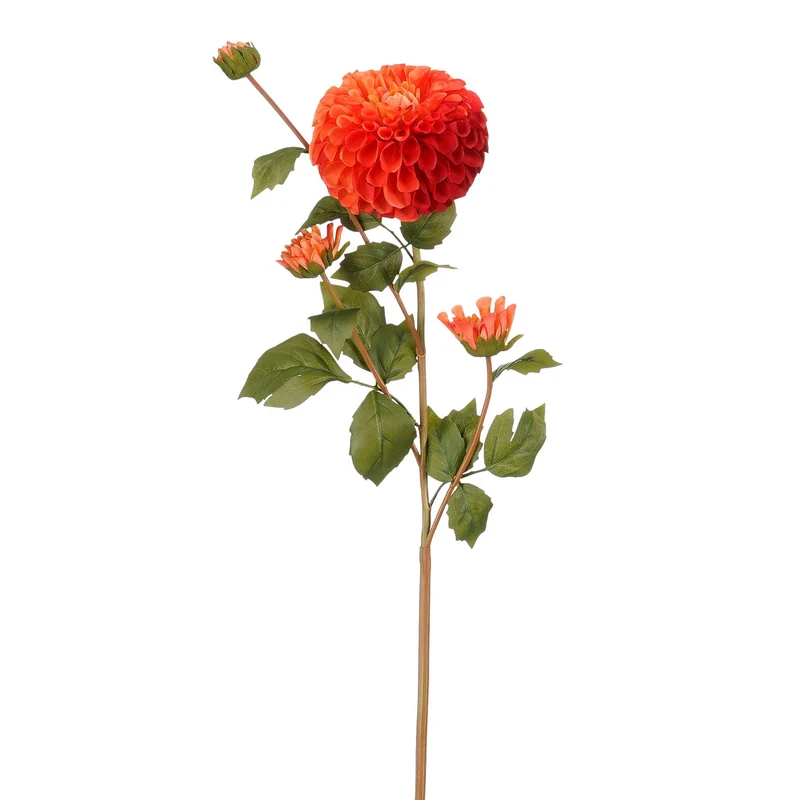 Dahlie Orange Real Touch - L78cm