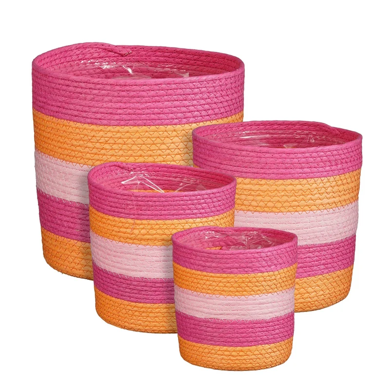 Birthe Korb rosa 4er-Set – H25xT25cm