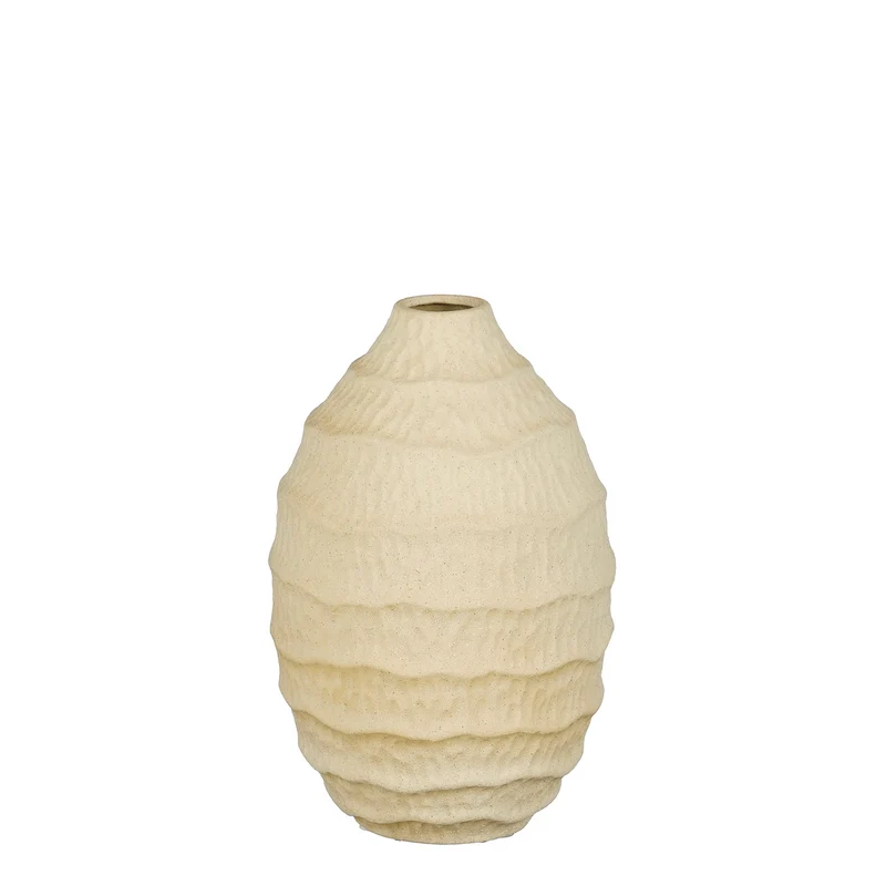 Agosta Vase beige - H28xT18cm