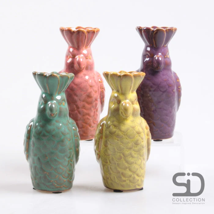 PAPEGAAI VASE S SAMMIE 4 ASSORTIERT 7X7X15 CM KERAMIK