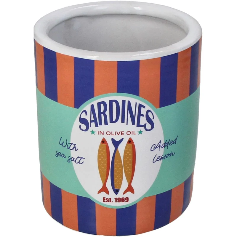 Planter Sardines Feinsteingut Mehrfarbig 11x11x13,3cm