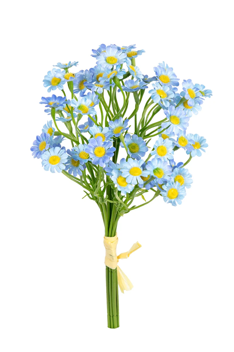 Gänseblümchenbündel H27cm blau